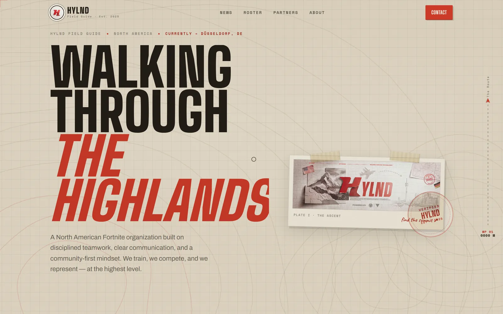 HYLND — esports organization field-guide website
